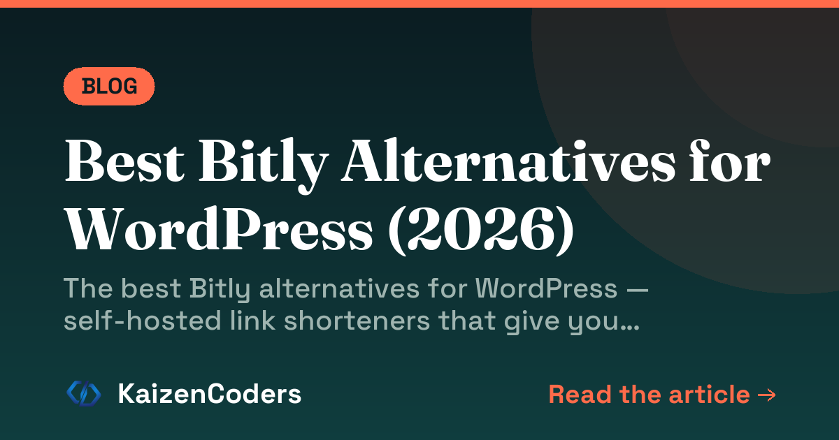 Best Bitly Alternatives for WordPress (2026)